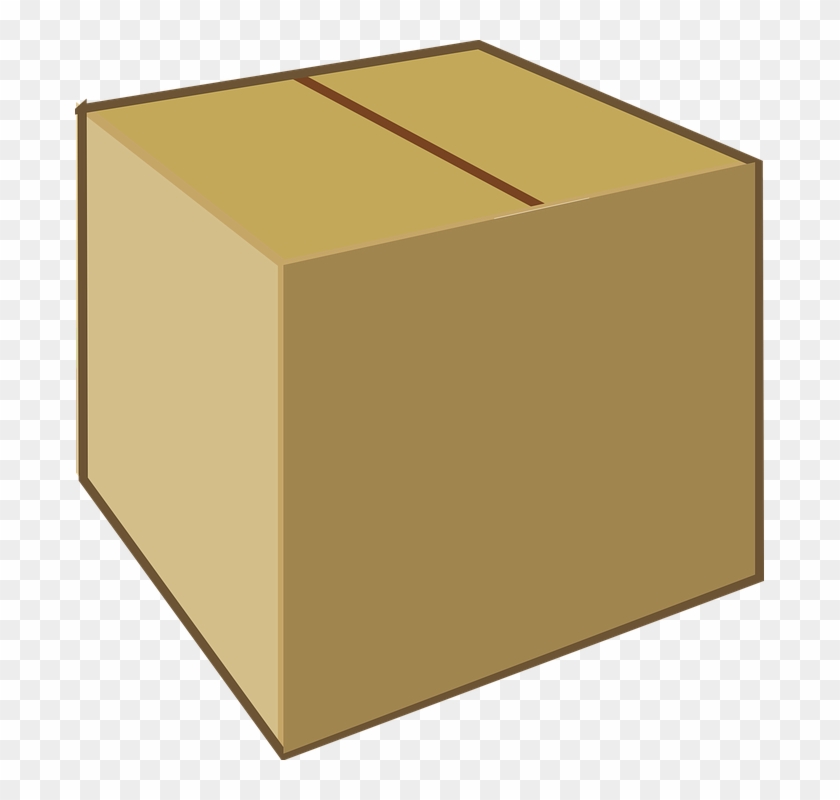 Cardboard Box Clipart Cardboard Closed Box Clip Art - Closed Cardboard Box Png #44902
