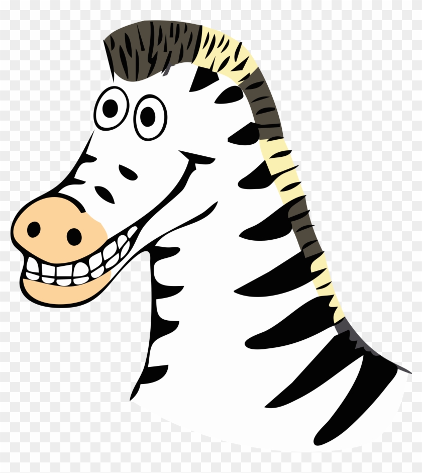 Pink Baby Zebra Clipart - Clip Art Of Zebra Face #44979