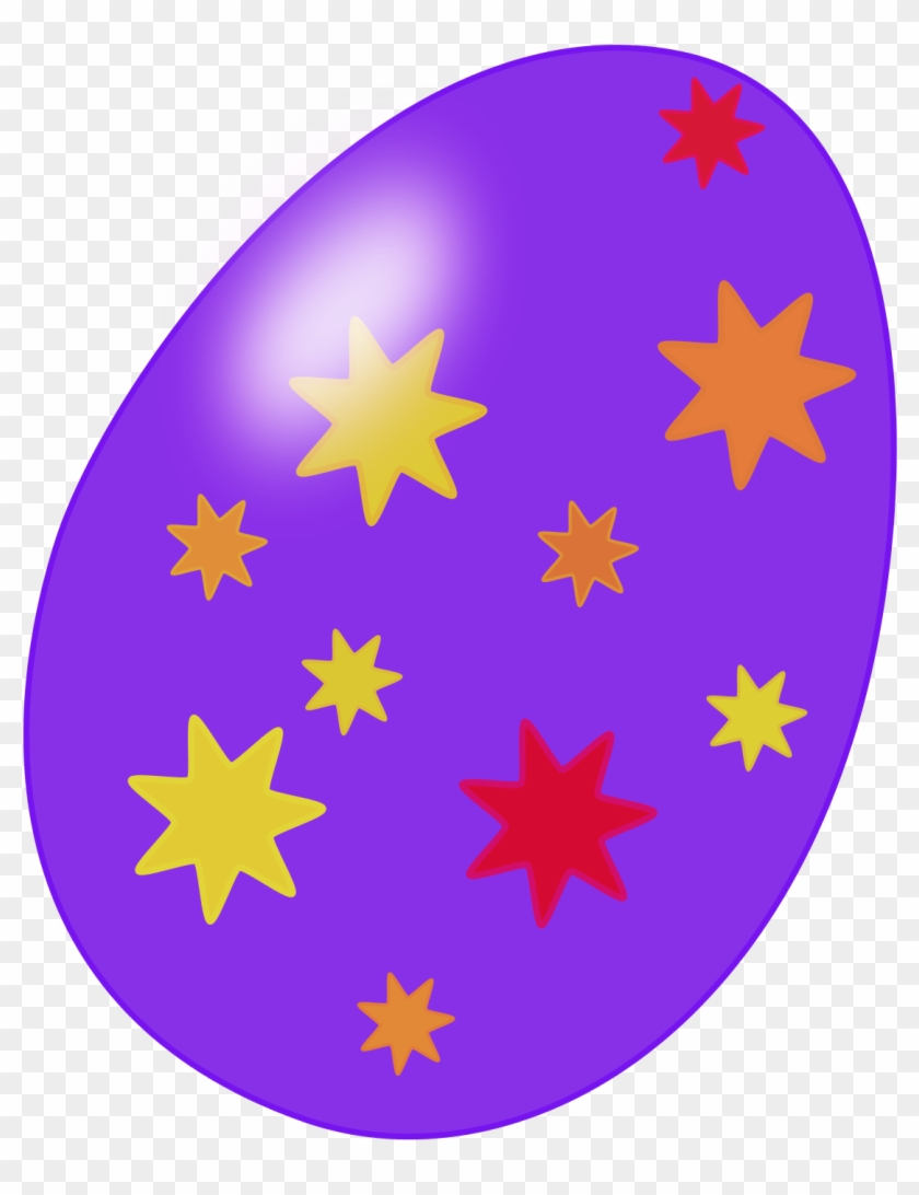 Easter Day Clip Art And Photo March Calendar - Easter Eggs With Stars #45114