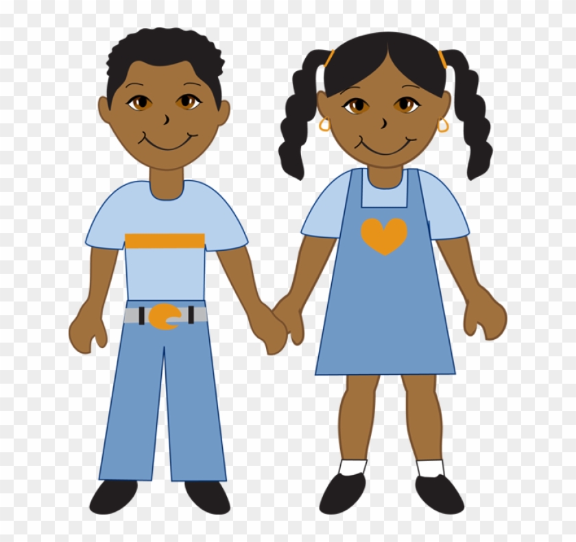 Free African American Clip Art Images - Boy And Girl African American #45231