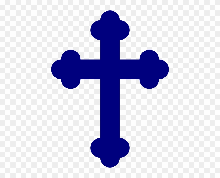 Free Christian Clip Art - Navy Blue Cross Clipart #45293