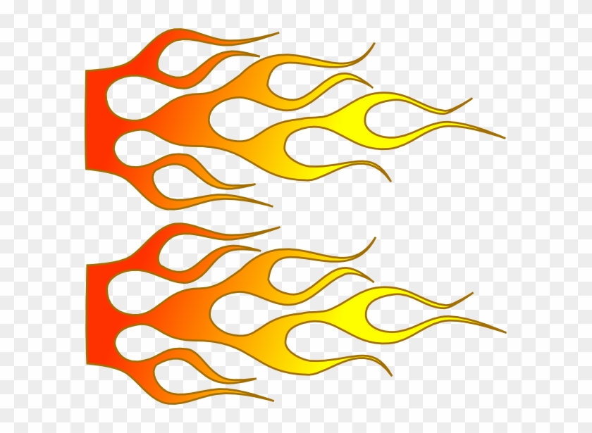 Flames Clipart Racing - Hot Rod Flames Clip Art #45534
