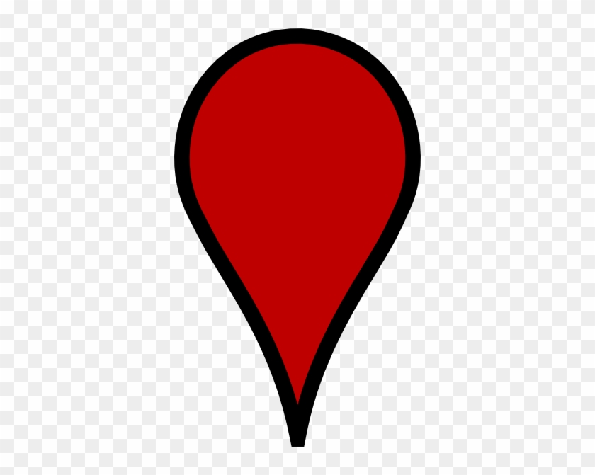 This Free Clip Arts Design Of White Google Map Pin - Google Map Red Pin #45552