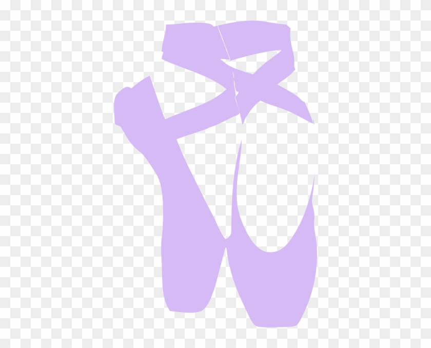 Free Clipart Dance Shoes - Ballet Shoe Silhouette #45605