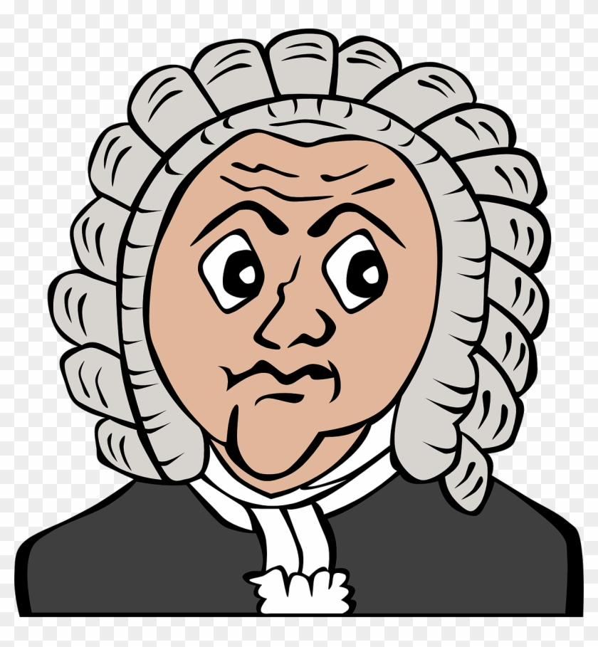 Funny Lawyer Jokes - Johann Sebastian Bach Clipart #45641
