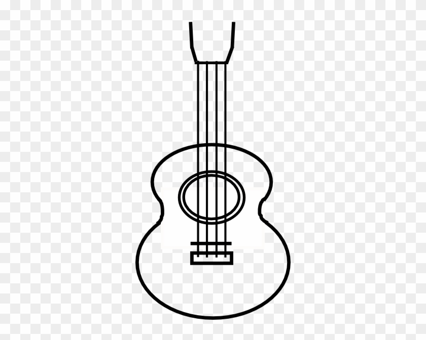 Ukulele Clip Art At Clker - Ukulele Clipart Black And White #45650