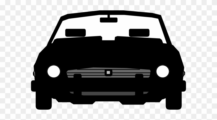 Car Clipart Front View Clip Art At Clker Com Vector - Car Silhouette Vector Front #45658