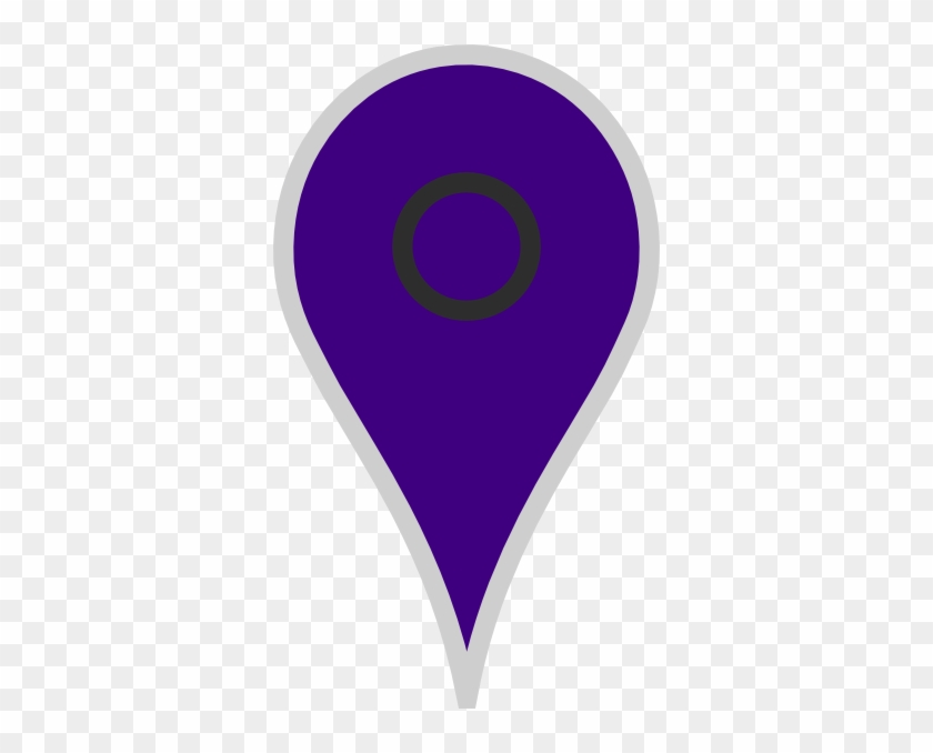 This Free Clip Arts Design Of Google Map Pointer Violet - Circle #45683