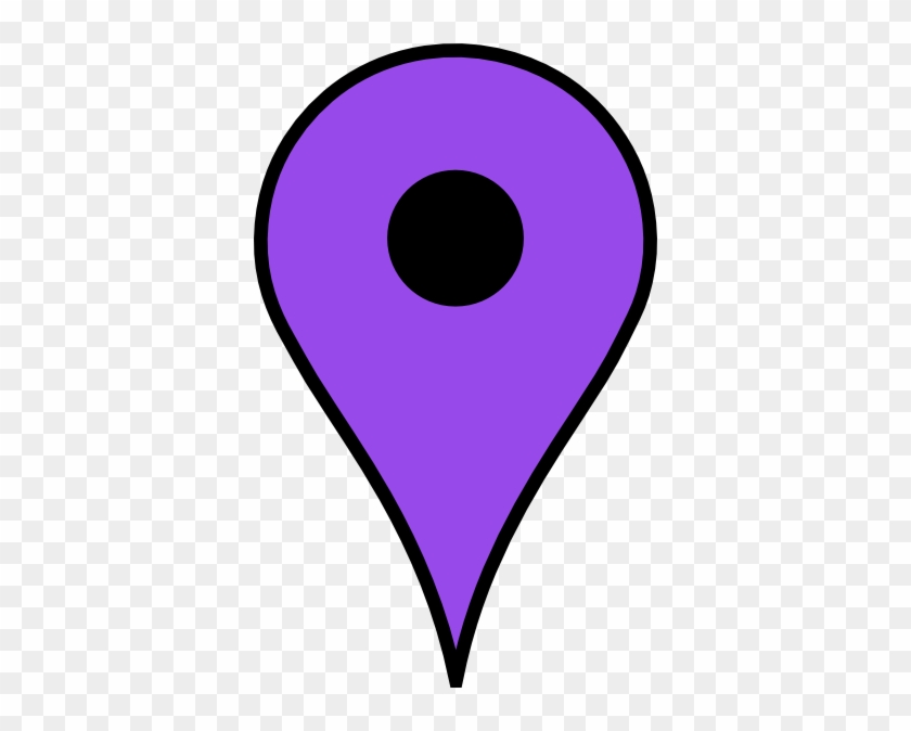 This Free Clip Arts Design Of Google Maps - Google Map Pin Purple #45930