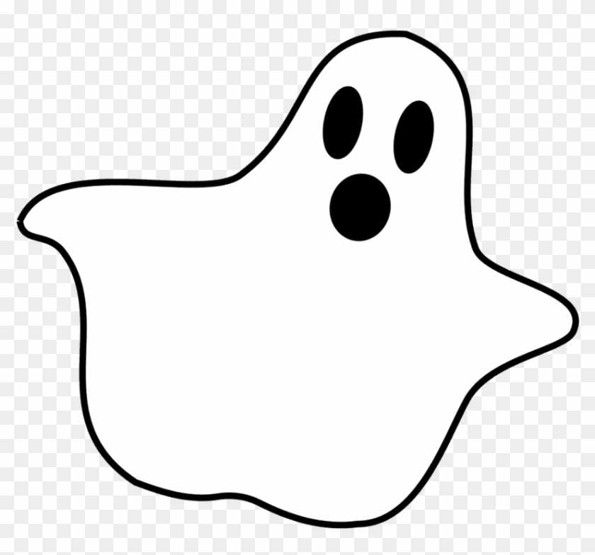 Clip Art Ghost Clipart Image - Ghost Clipart Black And White #46036