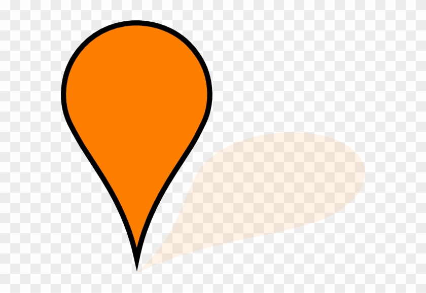 Google Map Pin Orange #46037