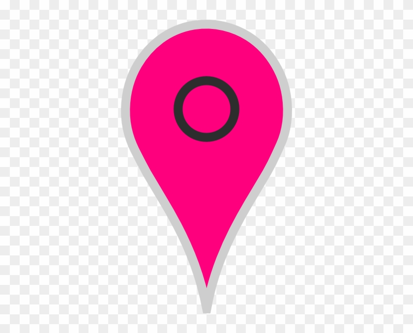 Google Map Pointer Pink Clip Art - Google Maps Icon Pink Png #46093