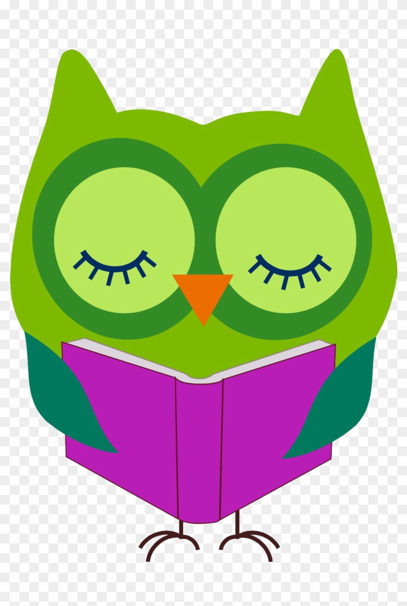 Owl Reading Clip Art Cliparts - Owl Reading A Book Clipart #46099