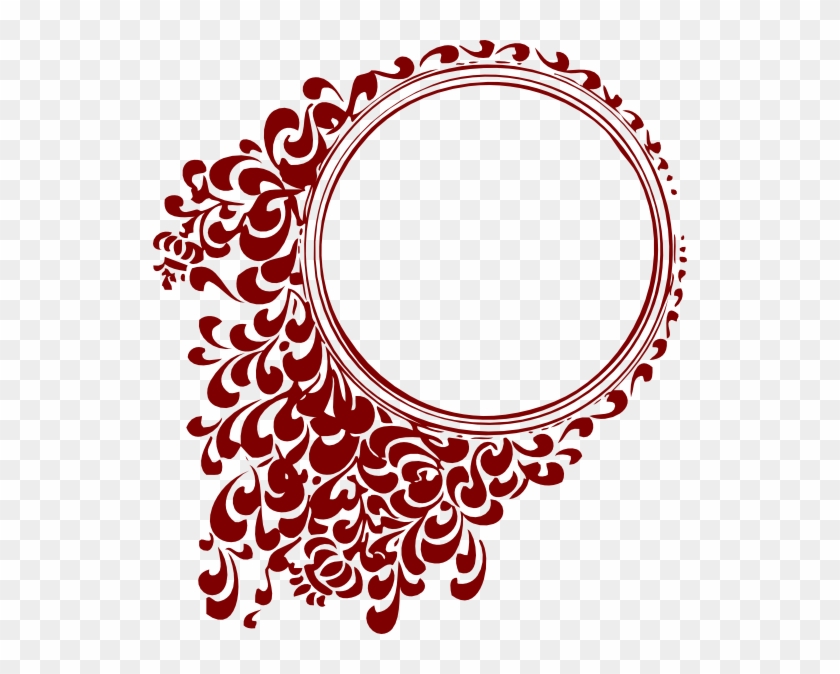 Here You Can See The Filigree Clip Art Collection - Red Round Photo Frames #46122