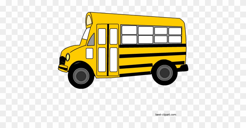School Bus Side View, Free Clip Art - אוטובוס מצויר #46407