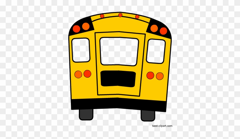 School Bus Back Free Clip Art - School #46421