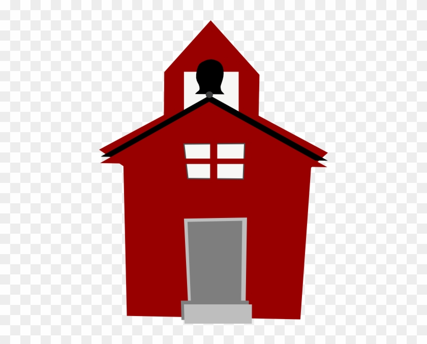 Red Schoolhouse Clip Art - Cartoon School House #46445