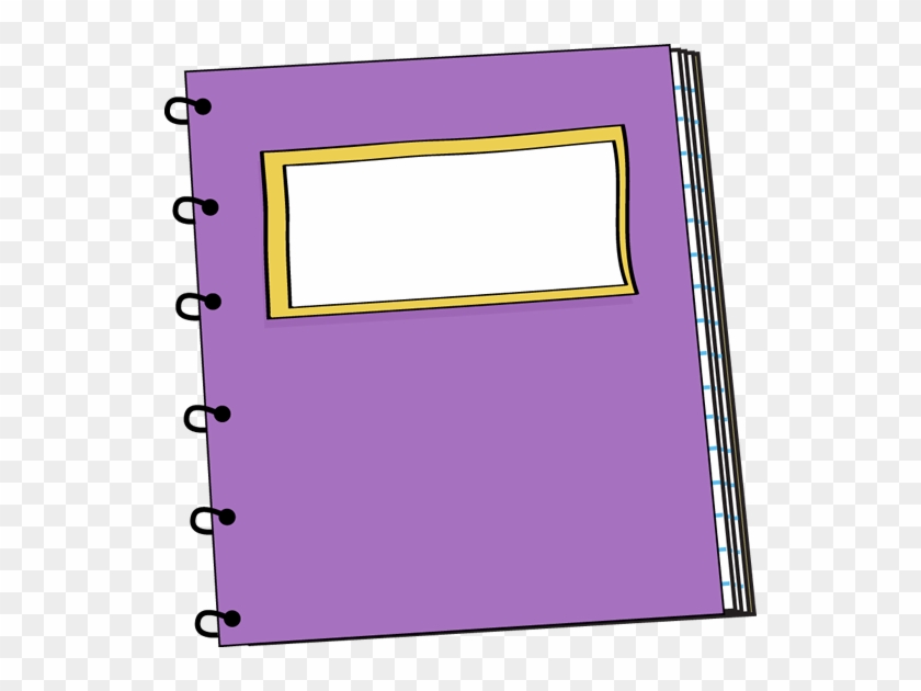 Purple Spiral Notebook - Notebook Clipart #46500