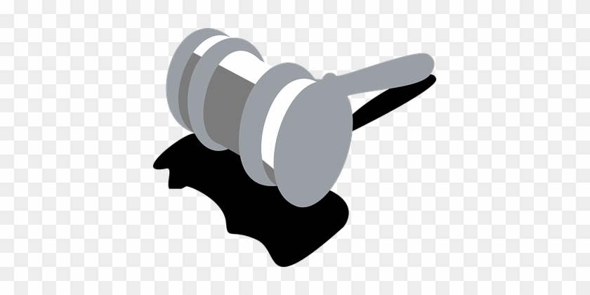 Hammer Judge Justice Shadow Fate Gray Deci - Martillo Justicia Vector #46505