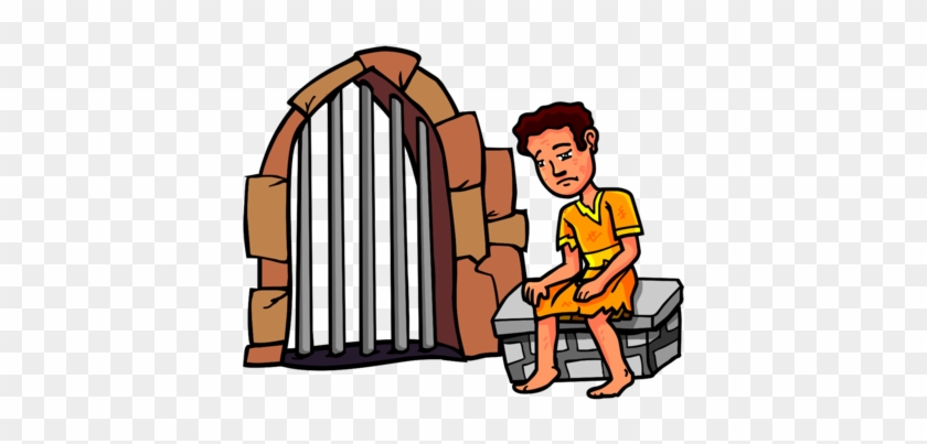 Joseph In Jail - Joseph In Prison Clipart #46721