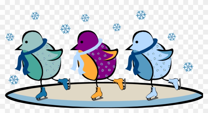Birds Ice Skating Clip Art - 00053465.png Shower Curtain #46791