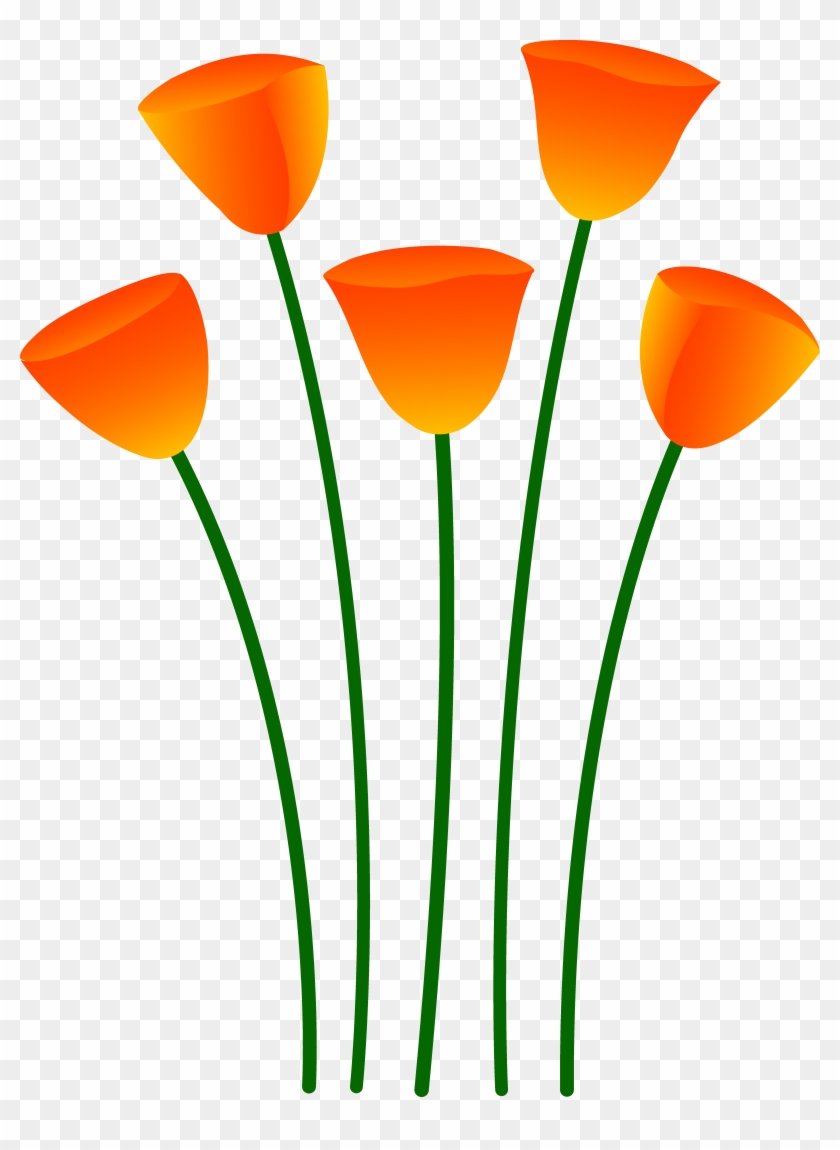 Clipart Info - Orange Flowers Clipart #46875