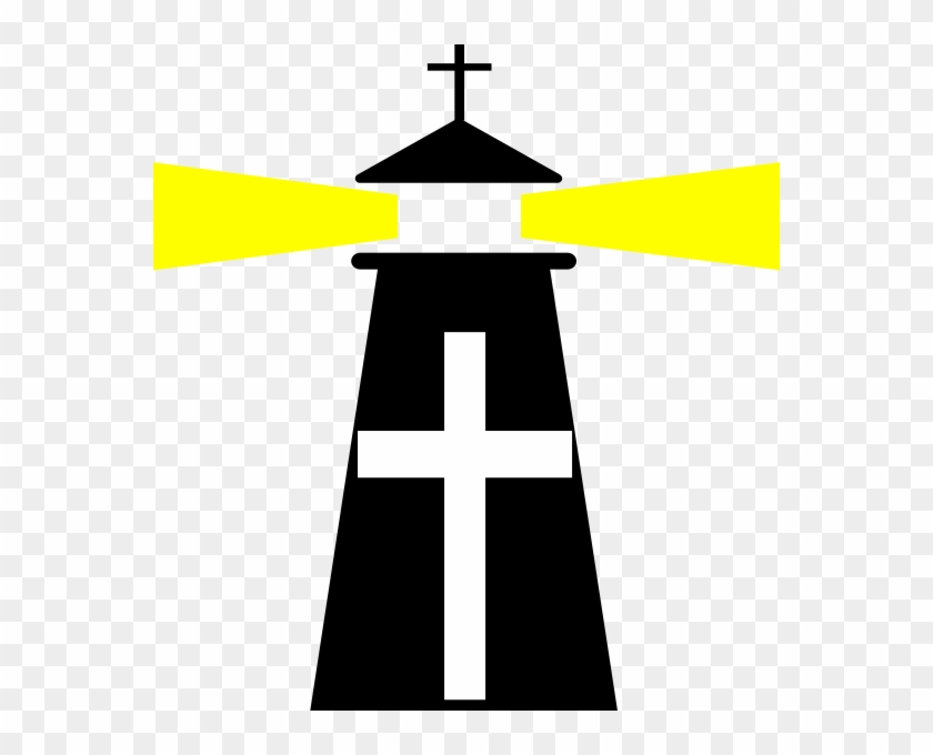 Black Lighthouse Cross Clip Art At Clker - Clip Art #46855