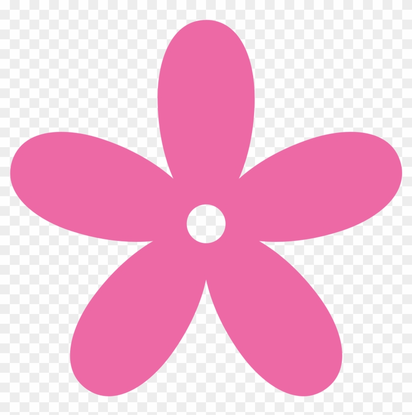 Hot Pink Flower Clipart - Flower Png Clipart #46951