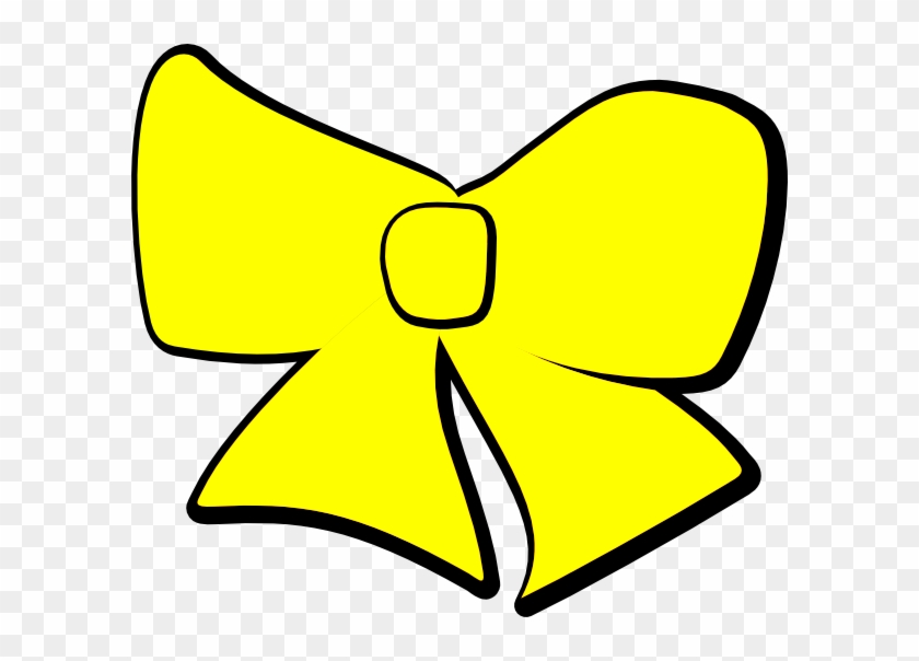 Yellow Bow Clip Art At Clker - Bow Clip Art Yellow #46958