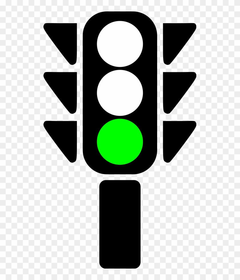 Clip Art Traffic Light - Green Traffic Light Clipart #46995