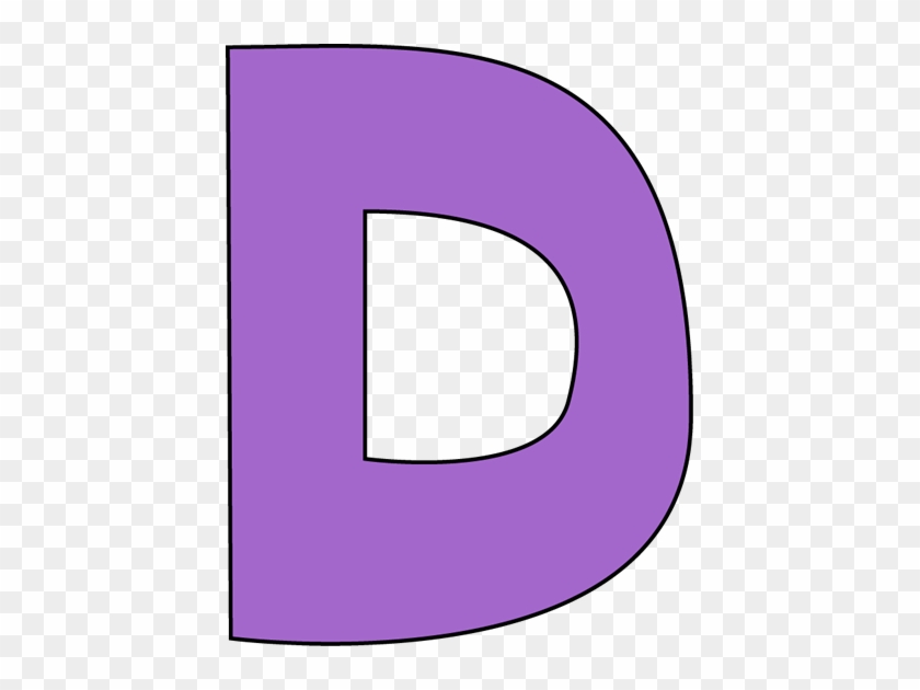 Letter T Clip Art - Purple Letter D Clipart #47002