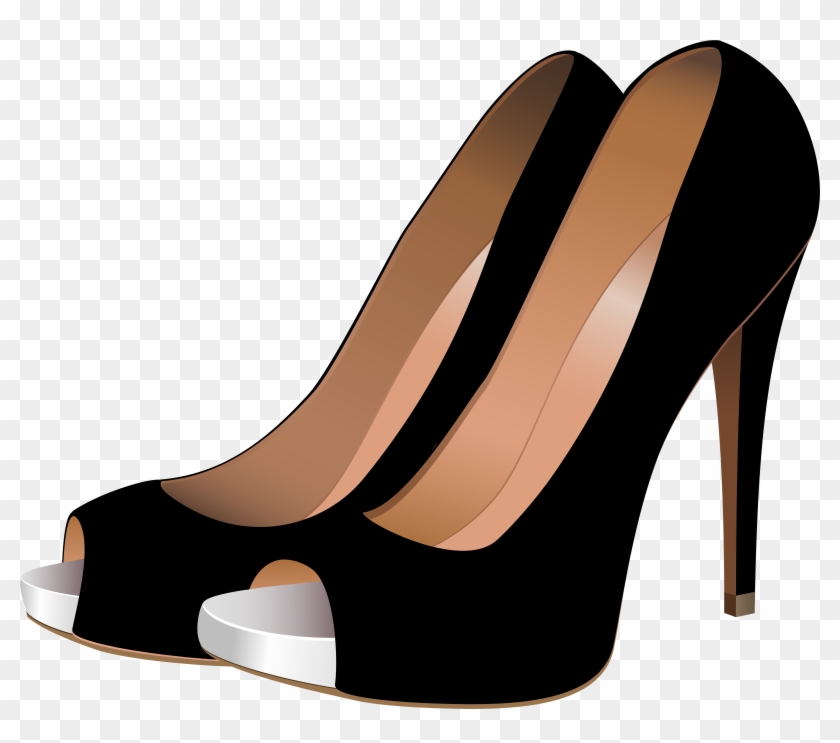 Black High Heels Png Clip Art - طرح خام کفش زنانه پاشنه بلند #47067