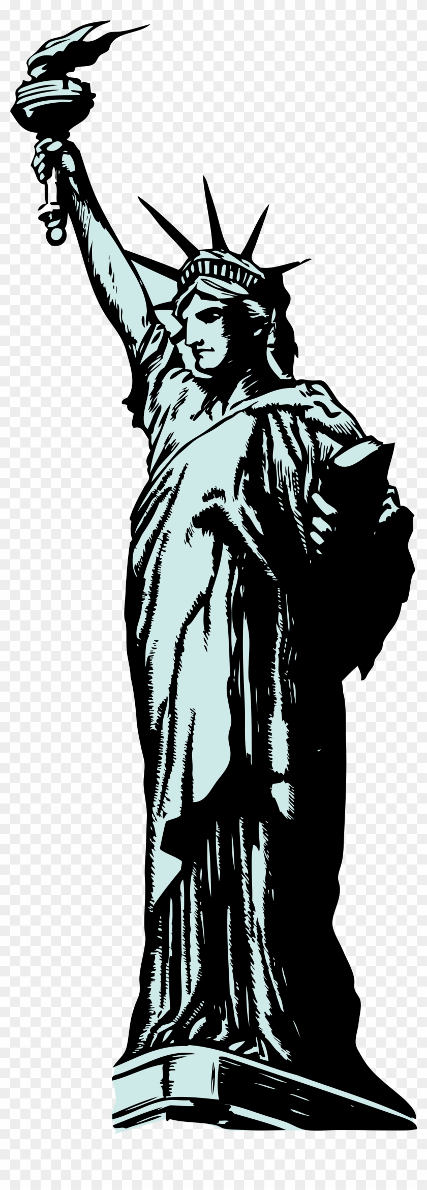 Clipart Statue Of Liberty - Statue Of Liberty Clipart Transparent Background #47104