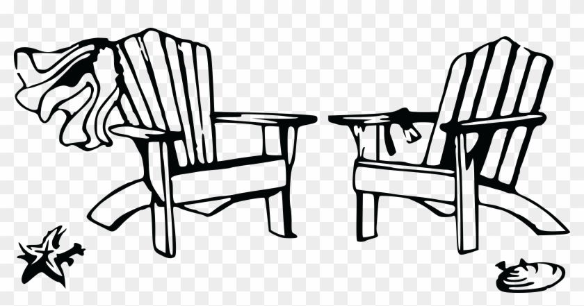 Sofa Good Looking Chair Clip Art 26 Mesmerizing Chairs - Black And White Beach Clipart #47180