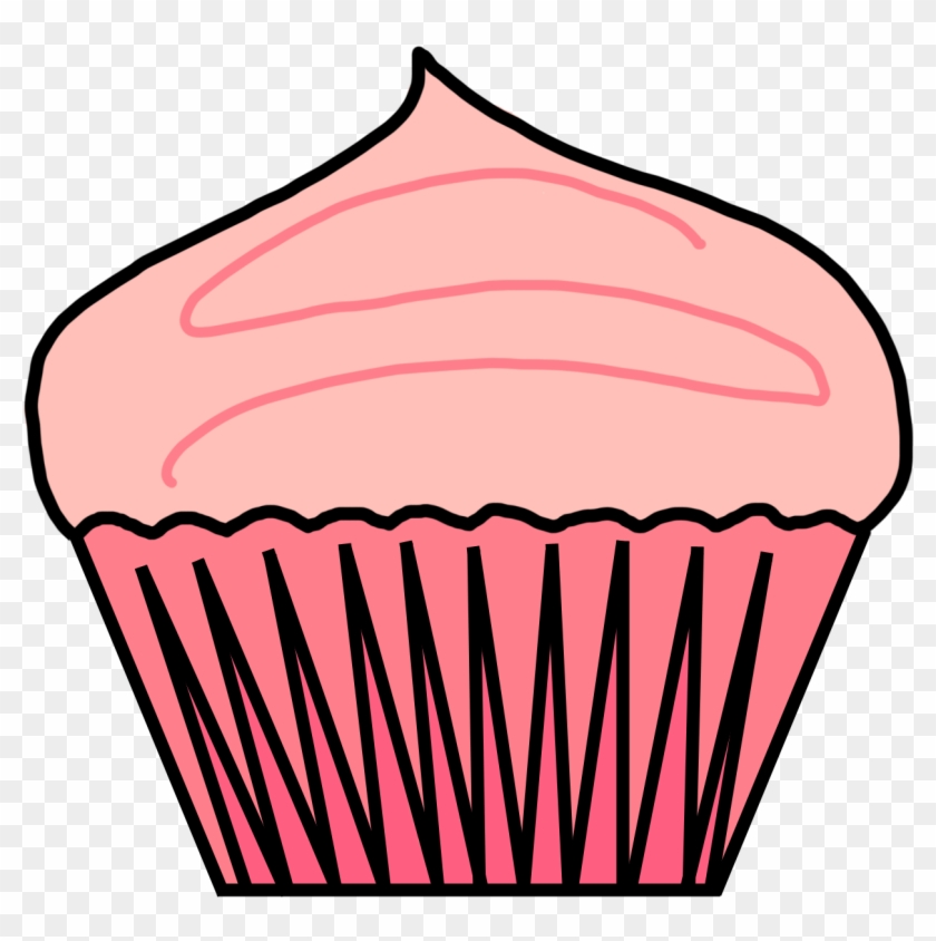 Pink Cupcakes Background - Vẽ Bánh Cupcake #47182
