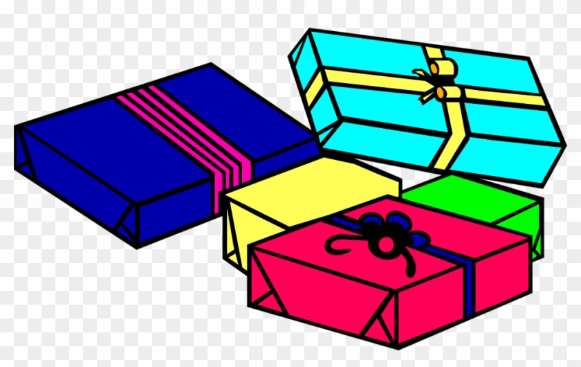 Gift Cartoon Birthday Clip Art - Christmas Presents To Color #47237