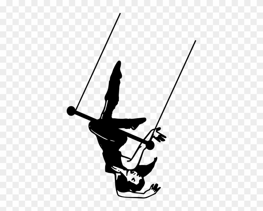 Dancer Converted To Trapeze Artist Clip Art - Trapeze Artist Clipart #47293