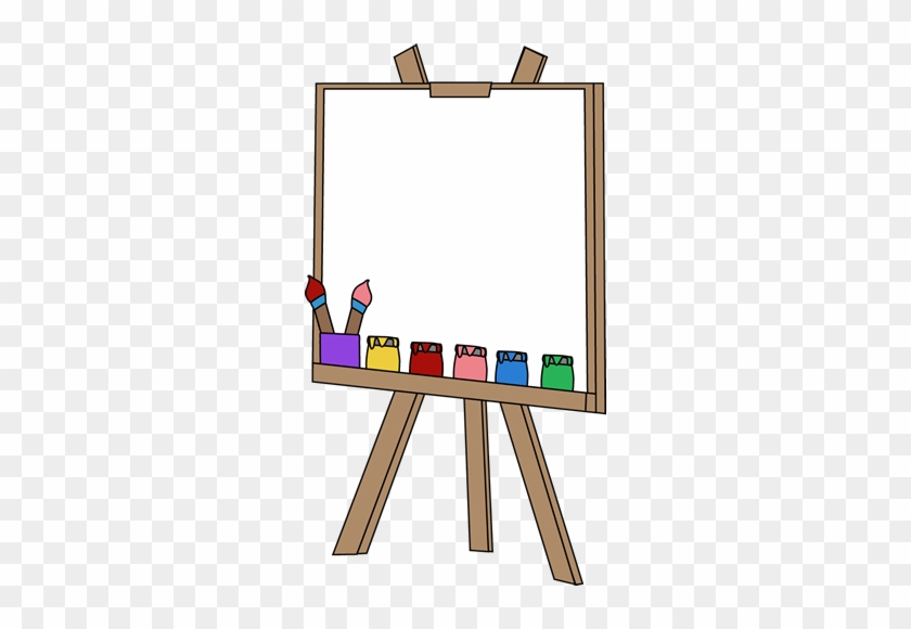 Blank Paint Easel - Kids Art Clipart #47348