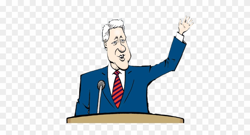 President Speaking Clipart - Cartoon President Transparent #47368