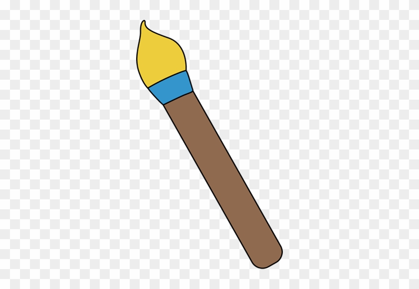 Yellow Art Paint Brush - Paint Brush Yellow Clip Art #47369