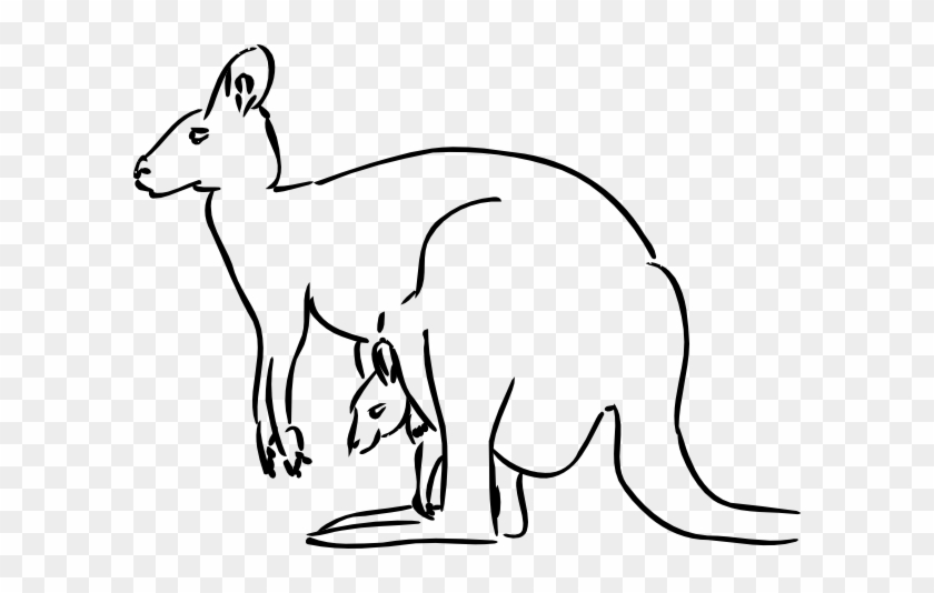 Download Free Clip Art Vector Design Of Kangaroo Svg Has Been Kangaroo Black And White Clipart Free Transparent Png Clipart Images Download