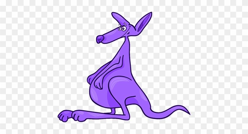 Mcroo-lg - Purple Kangaroo Clipart #47422