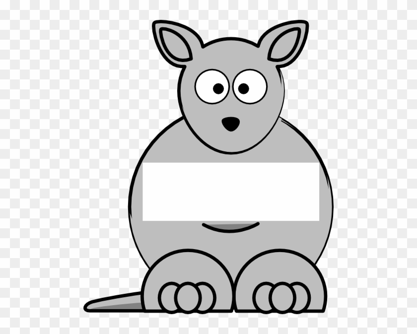 Grey Sightword Kangaroo Clip Art - Cartoon Polar Bear #47445