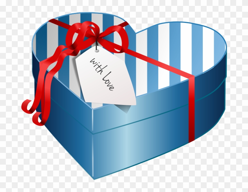 Heart-shaped Clipart Blue - Valentine Gift Clipart #47470
