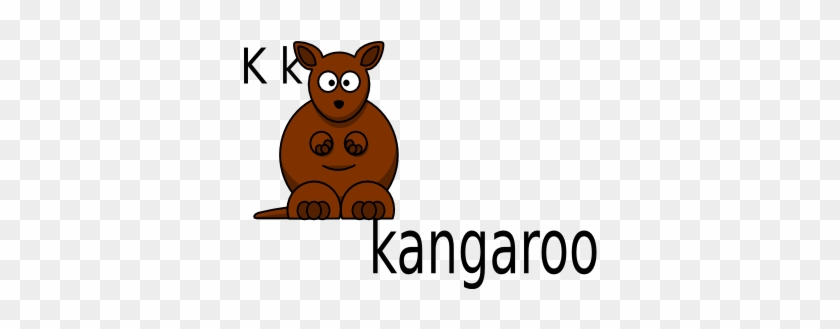 K For Kangaroo - Cartoon Kangaroo #47509