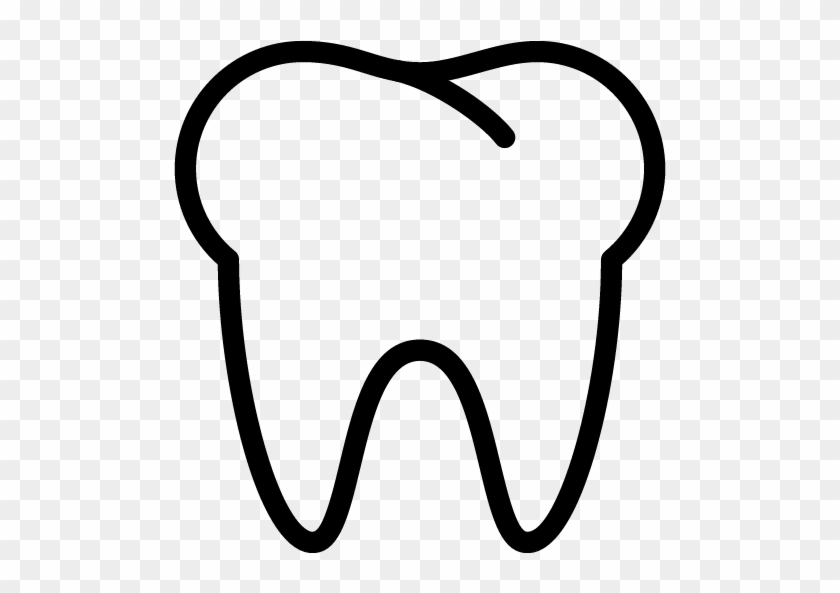 Tooth Black Cliparts - Tooth Icon #47563