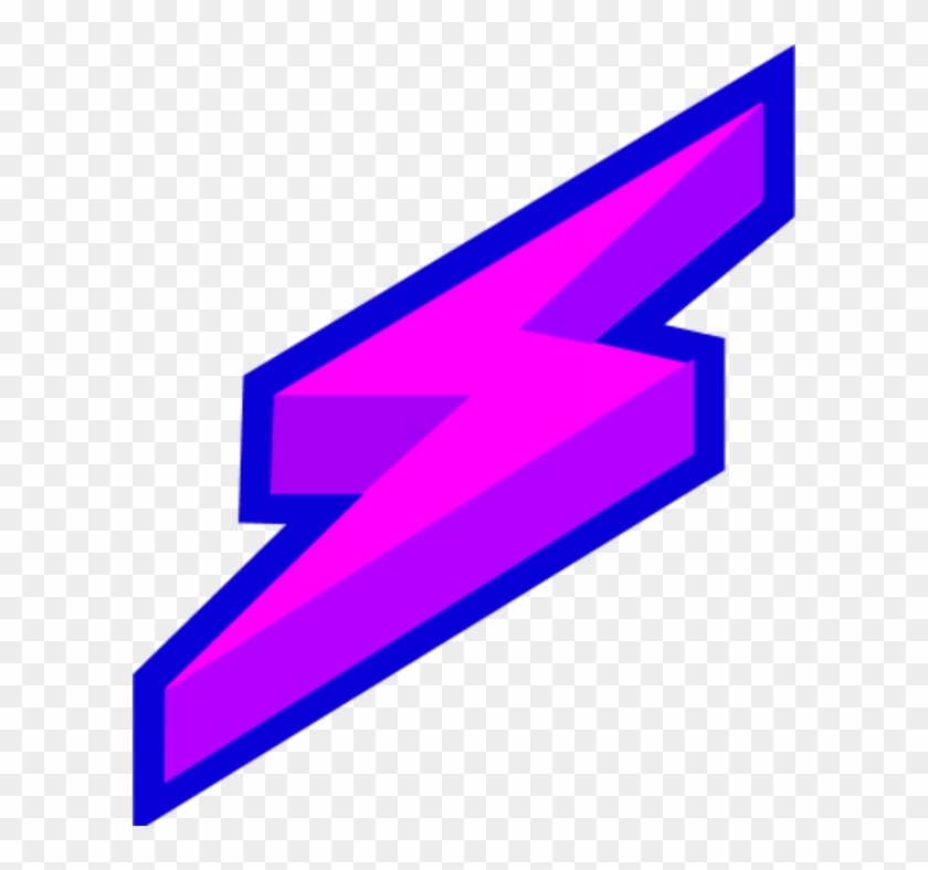 Lightning Clipart Public Domain - Purple Lightning Bolt Logo #47565