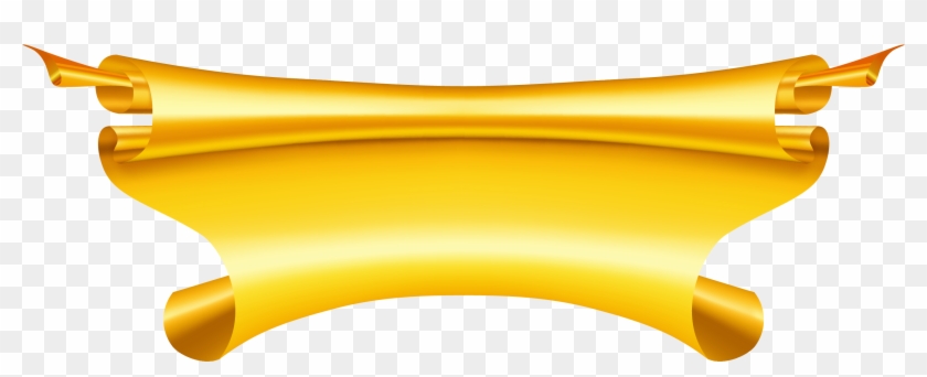 Gold - Ribbon Banner Png #47670