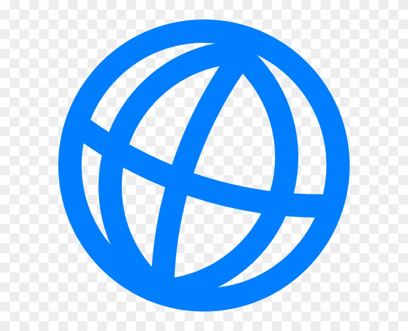 Blue Globe Clip Art - Web Logo Vector Png #47711