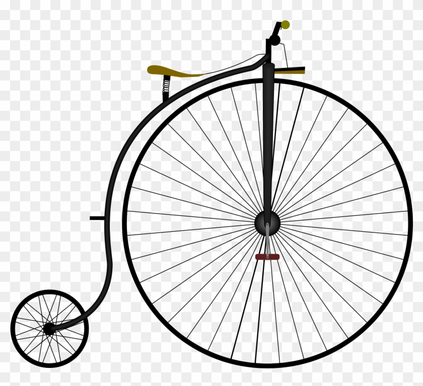 Clipart Penny Farthing Bike Grand Bi - Penny-farthing Bicycle Shower Curtain #47785